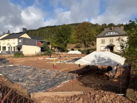 Terrassement minutieux pour préserver le patrimoine archéologique