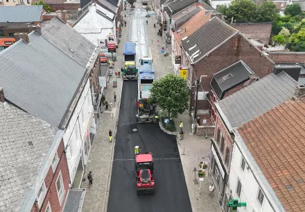 En gestion globale, Namur Asphalte rénove onze rues en six semaines